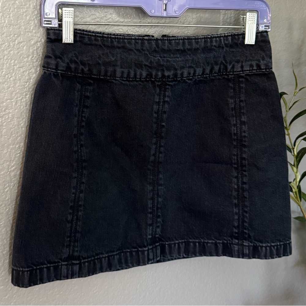 Free People Black Mini Skirt